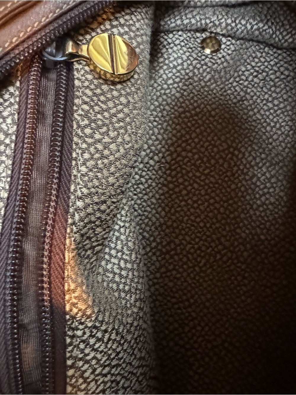 Vintage Borbonese Redwall OP Mini Boston Satchel Bag 91911 with bag card EUC - Picture 10 of 15